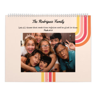 Retro Groovy Waves Bible Verse 12 Photo Gallery   Calendar
