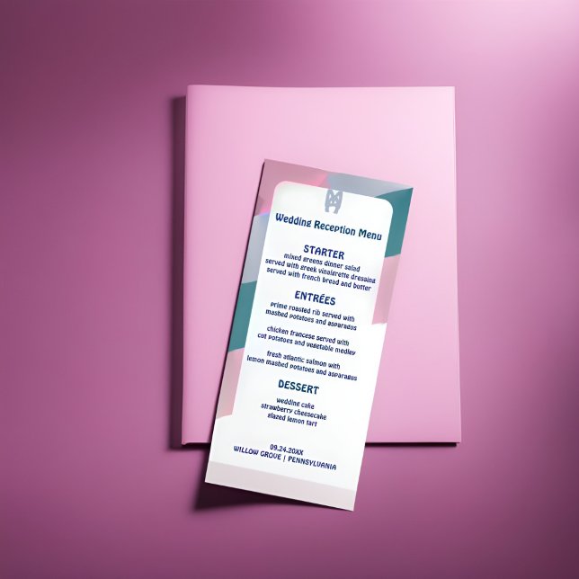 Retro Groovy wedding Menu - A Journey to Nostalgia (Creator Uploaded)