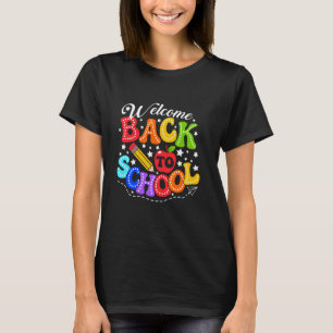 Retro Groovy Welcome Back to School Student Teache T-Shirt