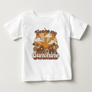 Retro Groovy   You're my Sunshine Baby T-Shirt