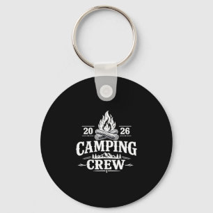 Retro group camper trip family matching camping key ring