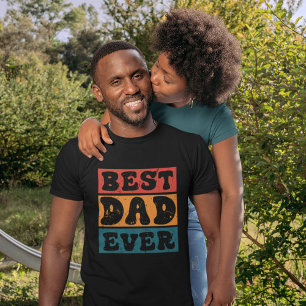 Retro Grunge Best Dad Ever  T-Shirt
