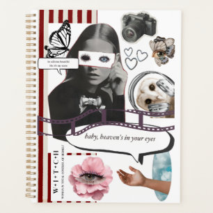 Retro Grunge Coquette Aesthetic Photo Collage Planner