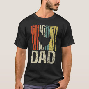 Retro grunge farmer chicken dad chicken T-Shirt
