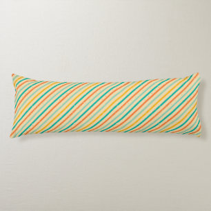 Retro grunge striped pattern body cushion