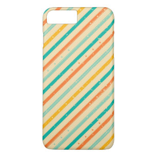 Retro grunge striped pattern iPhone 8 plus/7 plus case