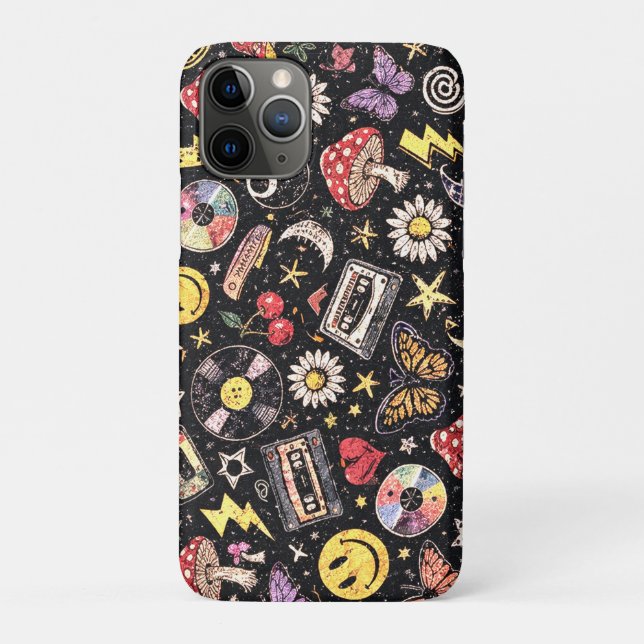 Retro Grunge Sunshine Bliss Case-Mate iPhone Case (Back)