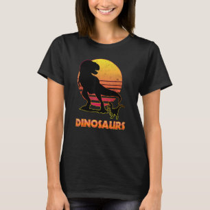Retro Grunge TRex  Sunset Dinosaur T-Shirt