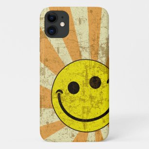 Retro Grungy Sunburst iPhone 11 Case