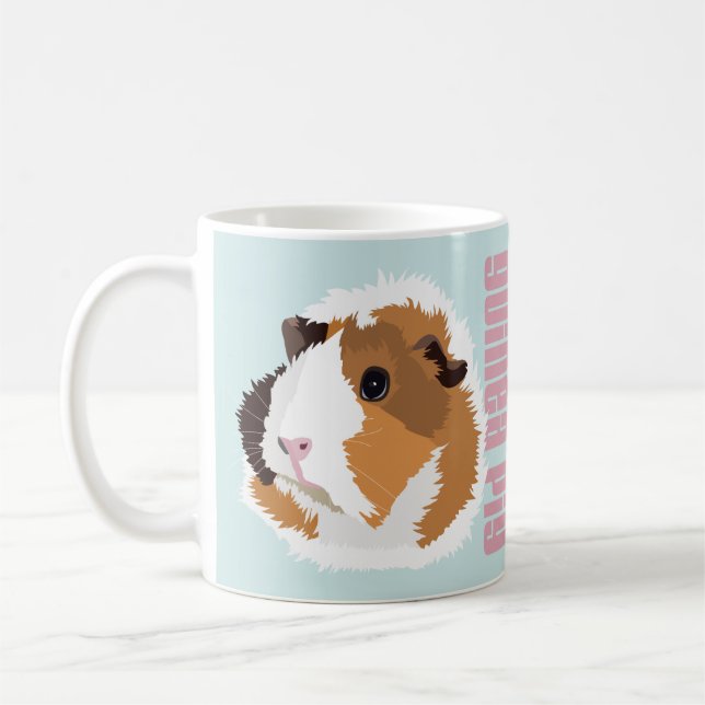 Retro Guinea Pig 'Elsie' Mug (Left)