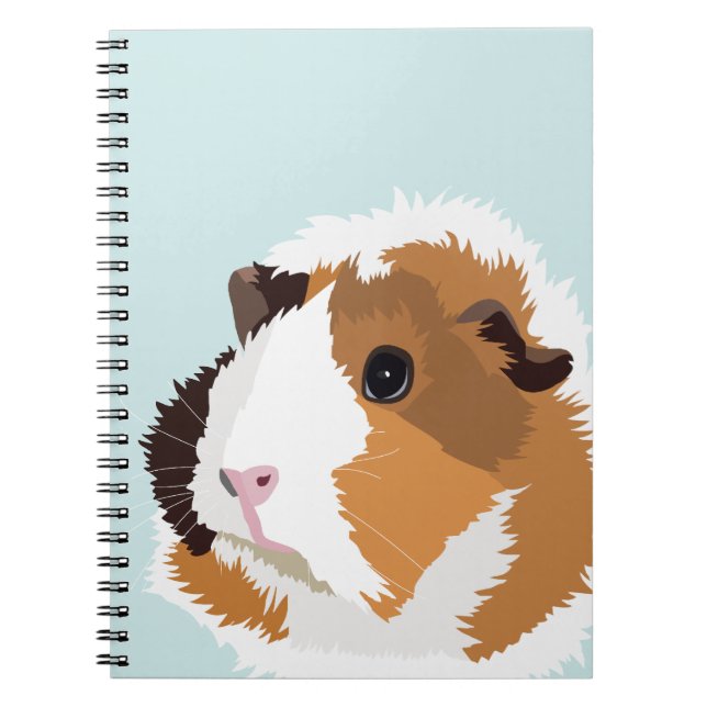 Retro Guinea Pig 'Elsie' Notebook (Front)