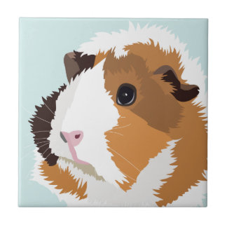 Retro Guinea Pig 'Elsie' Tile