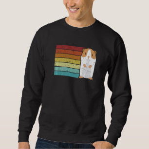 Retro Guinea Pig Long Hair Short Hair Breeder Guin Sweatshirt