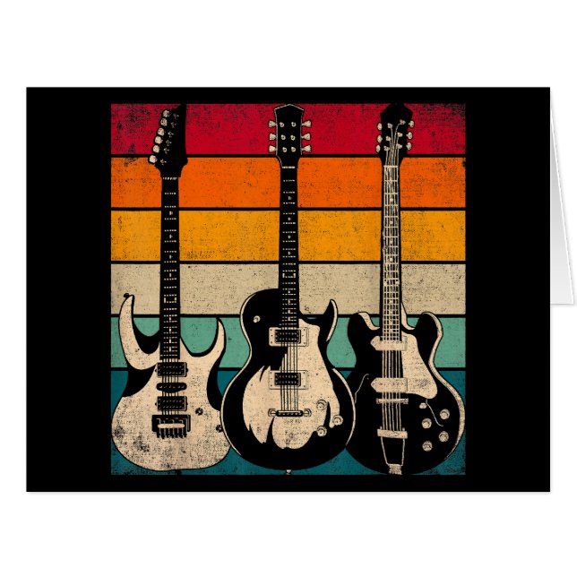 Retro Guitar  (Front Horizontal)