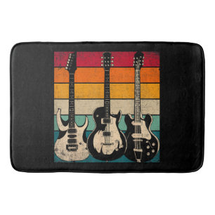 Retro Guitar  Bath Mat
