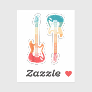 Retro Guitar Guitarist Electric Bass Guitar Rock M