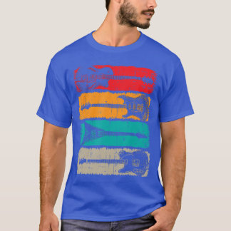 Retro Guitar Men Women Music Band Vintage Guitaris T-Shirt