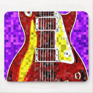 Retro Guitar Mouse Pad