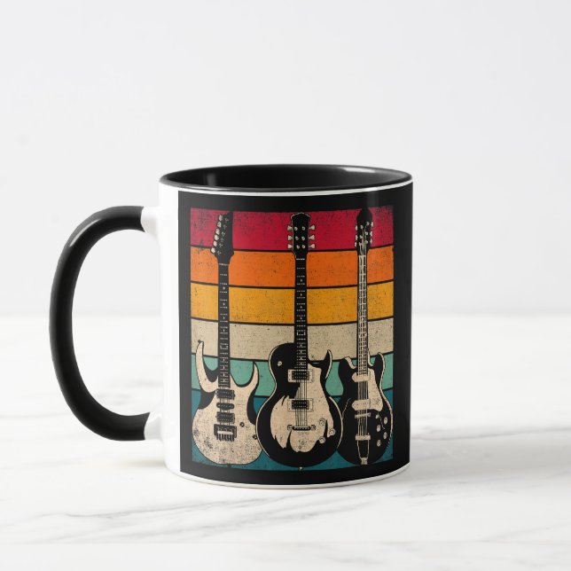 Retro Guitar  Mug (Left)