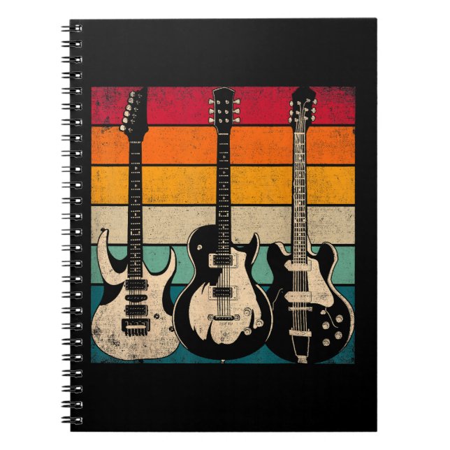 Retro Guitar  Notebook (Front)