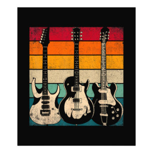 Retro Guitar  Photo Print