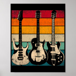 Retro Guitar Poster