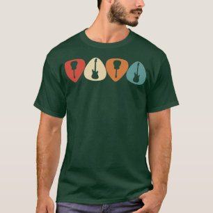 Retro Guitar Vintage Guitarist Acoustic Guitar Mus T-Shirt