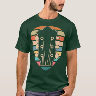 Retro Guitar Vintage Guitarist Acoustic Guitar Mus T-Shirt