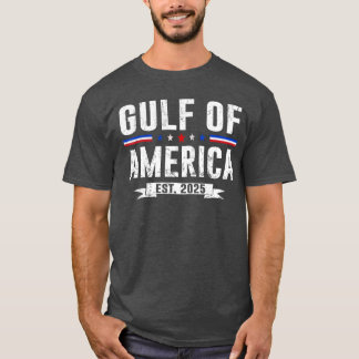 Retro Gulf of America Est 2025 Vintage USA Coastal T-Shirt
