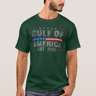 Retro Gulf of America Est 2025 Vintage USA Coastal T-Shirt