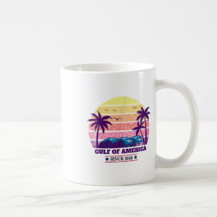 Retro Gulf Of Mexico Est 2025 American Flag Gulf U Coffee Mug