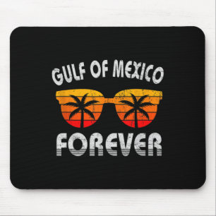 Retro Gulf Of Mexico Forever Vintage Beach Gulf Me Mouse Pad