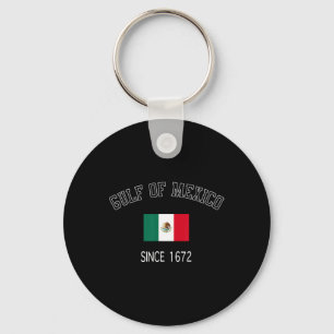 Retro Gulf Of Mexico Since 1672 Mexican Flag Gulf Key Ring