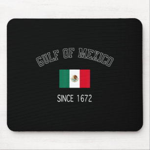 Retro Gulf Of Mexico Since 1672 Mexican Flag Gulf Mouse Pad