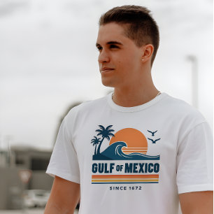 Retro Gulf of Mexico Since 1672 White T-Shirt