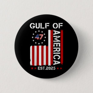 Retro Gulf Of Us America 2025 American Flag Gulf M 6 Cm Round Badge