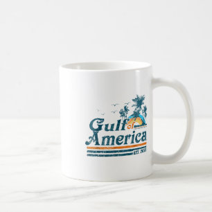 Retro Gulf Of Us America 2025 American Flag Gulf M Coffee Mug