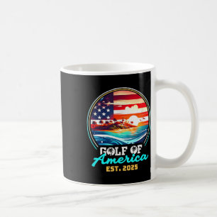 Retro Gulf Of Us America 2025 American Flag Gulf M Coffee Mug