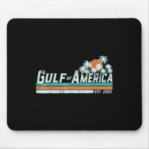Retro Gulf Of Us America 2025 American Flag Gulf M Mouse Pad
