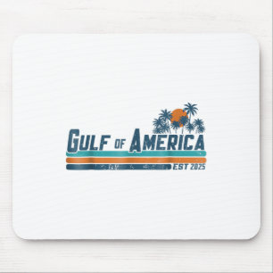 Retro Gulf Of Us America 2025 American Flag Gulf M Mouse Pad