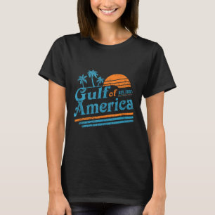 Retro Gulf Of Us America 2025 American Flag Gulf M T-Shirt