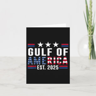 Retro Gulf Of Usa America 2025 American Flag  Card