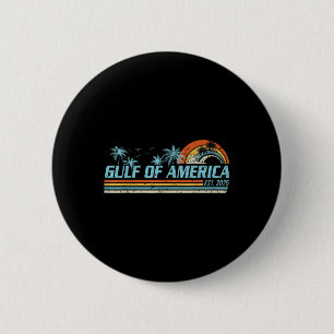 Retro Gulf Of Usa America 2025 American Flag Gulf 6 Cm Round Badge