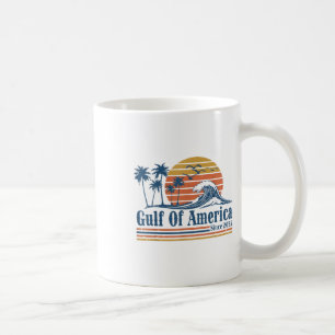 Retro Gulf Of Usa America 2025 American Flag Gulf  Coffee Mug