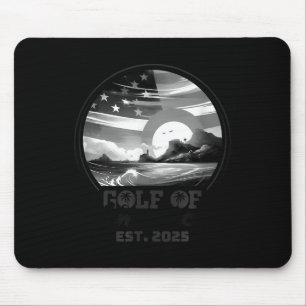 Retro Gulf Of Usa America 2025 American Flag Gulf  Mouse Pad