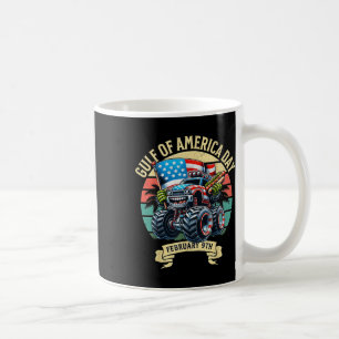 Retro Gulf Of Usa America Day February 9th Usa Fla Coffee Mug