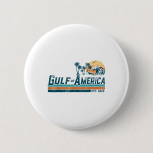 Retro Gulf Of Usa America Est 2025  6 Cm Round Badge