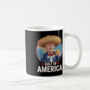 Retro Gulf Of Usa America Est 2025 American Flag Coffee Mug