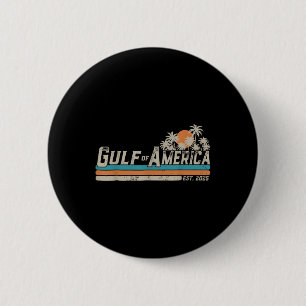 Retro Gulf Of Usa America Est 2025 American Flag G 6 Cm Round Badge