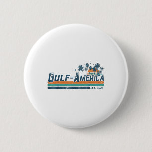 Retro Gulf Of Usa America Est 2025 American Flag G 6 Cm Round Badge
